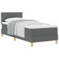 vidaXL Letto box spring con materasso grigio scuro 80x200 cm in tessuto vidaXL Letto box spring con materasso grigio scuro 80x200 cm in tessuto