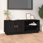 Mobile Porta TV Nero 105x34x40 cm in Legno Massello di Pino Mobile Porta TV Nero 105x34x40 cm in Legno Massello di Pino