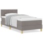 vidaXL Letto Box Spring con Materasso Tortora 90x200 cm in Tessuto vidaXL Letto Box Spring con Materasso Tortora 90x200 cm in Tessuto