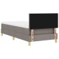 vidaXL Letto Box Spring con Materasso Tortora 90x200 cm in Tessuto vidaXL Letto Box Spring con Materasso Tortora 90x200 cm in Tessuto
