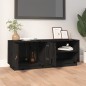 Mobile Porta TV Nero 105x34x40 cm in Legno Massello di Pino Mobile Porta TV Nero 105x34x40 cm in Legno Massello di Pino