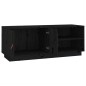 Mobile Porta TV Nero 105x34x40 cm in Legno Massello di Pino Mobile Porta TV Nero 105x34x40 cm in Legno Massello di Pino