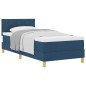 vidaXL Letto a molle con materasso blu 100x200 cm in tessuto vidaXL Letto a molle con materasso blu 100x200 cm in tessuto