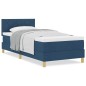 vidaXL Letto a molle con materasso blu 100x200 cm in tessuto vidaXL Letto a molle con materasso blu 100x200 cm in tessuto