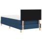 vidaXL Letto a molle con materasso blu 100x200 cm in tessuto vidaXL Letto a molle con materasso blu 100x200 cm in tessuto