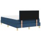 vidaXL Box Spring Bed con Materasso Blu 120x200 cm Tessuto vidaXL Box Spring Bed con Materasso Blu 120x200 cm Tessuto