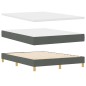 vidaXL Letto Box Spring con Materasso Grigio Scuro 140x200 cm Tessuto