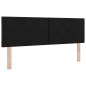 vidaXL Letto a Box Spring con Materasso Nero 140x200 cm Tessuto