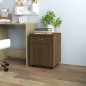 Armadietto con Ruote Rovere Marrone 45x38x54 cm in Legno Armadietto con Ruote Rovere Marrone 45x38x54 cm in Legno