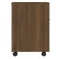 Armadietto con Ruote Rovere Marrone 45x38x54 cm in Legno Armadietto con Ruote Rovere Marrone 45x38x54 cm in Legno