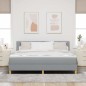 vidaXL Letto con Box Spring e Materasso Grigio Chiaro 180x200 cm Tessuto vidaXL Letto con Box Spring e Materasso Grigio Chiaro 180x200 cm Tessuto