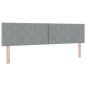 vidaXL Letto con Box Spring e Materasso Grigio Chiaro 180x200 cm Tessuto vidaXL Letto con Box Spring e Materasso Grigio Chiaro 180x200 cm Tessuto