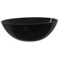 Lavandino in Vetro 50x37x14 cm Nero Lavandino in Vetro 50x37x14 cm Nero