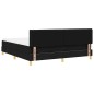 vidaXL Letto Box Spring con Materasso Nero 180x200 cm Tessuto