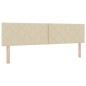 vidaXL Letto a Molle con Materasso Crema 180x200 cm Tessuto vidaXL Letto a Molle con Materasso Crema 180x200 cm Tessuto