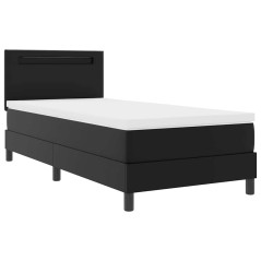 vidaXL Letto a Volete con Materasso – Nero, 90x200 cm, Ecopelle