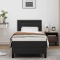 vidaXL Letto a Volete con Materasso – Nero, 90x200 cm, Ecopelle