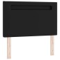 vidaXL Letto a Volete con Materasso – Nero, 90x200 cm, Ecopelle