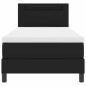 vidaXL Letto a Volete con Materasso – Nero, 90x200 cm, Ecopelle