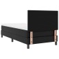 vidaXL Letto a Volete con Materasso – Nero, 90x200 cm, Ecopelle