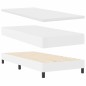 vidaXL Letto a Rete con Materasso - Bianco 100x200 cm in Pelle Sintetica.