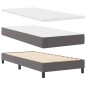 vidaXL Letto a Molle con Materasso Grigio, 100 x 200 cm, in Ecopelle. vidaXL Letto a Molle con Materasso Grigio, 100 x 200 cm, in Ecopelle.