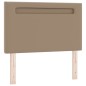 vidaXL Letto a Balancelle con Materasso Cappuccino, 100 x 200 cm, in Ecopelle vidaXL Letto a Balancelle con Materasso Cappuccino, 100 x 200 cm, in Ecopelle