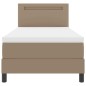 vidaXL Letto a Balancelle con Materasso Cappuccino, 100 x 200 cm, in Ecopelle vidaXL Letto a Balancelle con Materasso Cappuccino, 100 x 200 cm, in Ecopelle