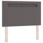 vidaXL Letto Box Spring con Materasso – Matrimoniale Piccolo Grigio in Finta Pelle vidaXL Letto Box Spring con Materasso – Matrimoniale Piccolo Grigio in Finta Pelle