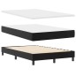 vidaXL Letto a Box con Materasso Nero, 120x200 cm, in Pelle Sintetica