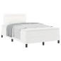 vidaXL Letto a Molle con Materasso Bianco, 120 x 200 cm, in Ecopelle