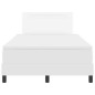 vidaXL Letto a Molle con Materasso Bianco, 120 x 200 cm, in Ecopelle
