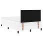 vidaXL Letto a Molle con Materasso Bianco, 120 x 200 cm, in Ecopelle
