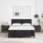vidaXL Letto a Molle con Materasso Nero, 140x190 cm in Pelle Sintetica