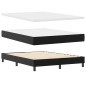 vidaXL Letto a Molle con Materasso Nero, 140x190 cm in Pelle Sintetica
