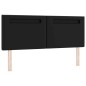 vidaXL Letto a Molle con Materasso Nero, 140x190 cm in Pelle Sintetica