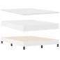 vidaXL Letto Box Spring bianco con materasso, 140x200 cm, fatto in ecopelle.