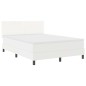 vidaXL Letto a Molle con Materasso Bianco 160 x 200 cm in Pelle Sintetica vidaXL Letto a Molle con Materasso Bianco 160 x 200 cm in Pelle Sintetica