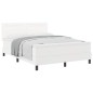 vidaXL Letto a Molle con Materasso Bianco 160 x 200 cm in Pelle Sintetica vidaXL Letto a Molle con Materasso Bianco 160 x 200 cm in Pelle Sintetica