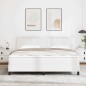vidaXL Letto Box Spring - Bianco Super King in Pelle Sintetica