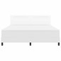 vidaXL Letto Box Spring - Bianco Super King in Pelle Sintetica