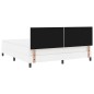 vidaXL Letto Box Spring - Bianco Super King in Pelle Sintetica