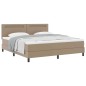 vidaXL Letto a Box con Materasso in Cappuccino, Super King Size, Similpelle vidaXL Letto a Box con Materasso in Cappuccino, Super King Size, Similpelle