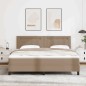 vidaXL Letto a Box con Materasso in Cappuccino, Super King Size, Similpelle vidaXL Letto a Box con Materasso in Cappuccino, Super King Size, Similpelle