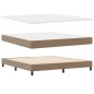 vidaXL Letto a Box con Materasso in Cappuccino, Super King Size, Similpelle vidaXL Letto a Box con Materasso in Cappuccino, Super King Size, Similpelle