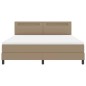 vidaXL Letto a Box con Materasso in Cappuccino, Super King Size, Similpelle vidaXL Letto a Box con Materasso in Cappuccino, Super King Size, Similpelle