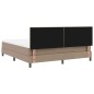 vidaXL Letto a Box con Materasso in Cappuccino, Super King Size, Similpelle vidaXL Letto a Box con Materasso in Cappuccino, Super King Size, Similpelle