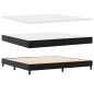 vidaXL Letto a box nero con materasso, 200 x 200 cm, in similpelle
