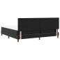 vidaXL Letto a box nero con materasso, 200 x 200 cm, in similpelle