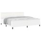 vidaXL Letto Box Spring con Materasso Bianco, 200x200 cm, Finta Pelle vidaXL Letto Box Spring con Materasso Bianco, 200x200 cm, Finta Pelle